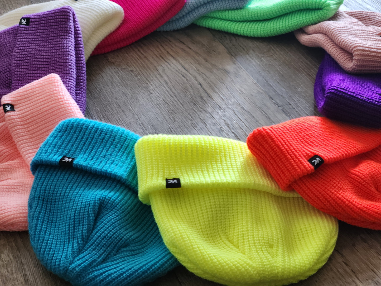 VC Neon Mini Fisherman Beanies – Stylish, Snug, and Perfectly Cuffed