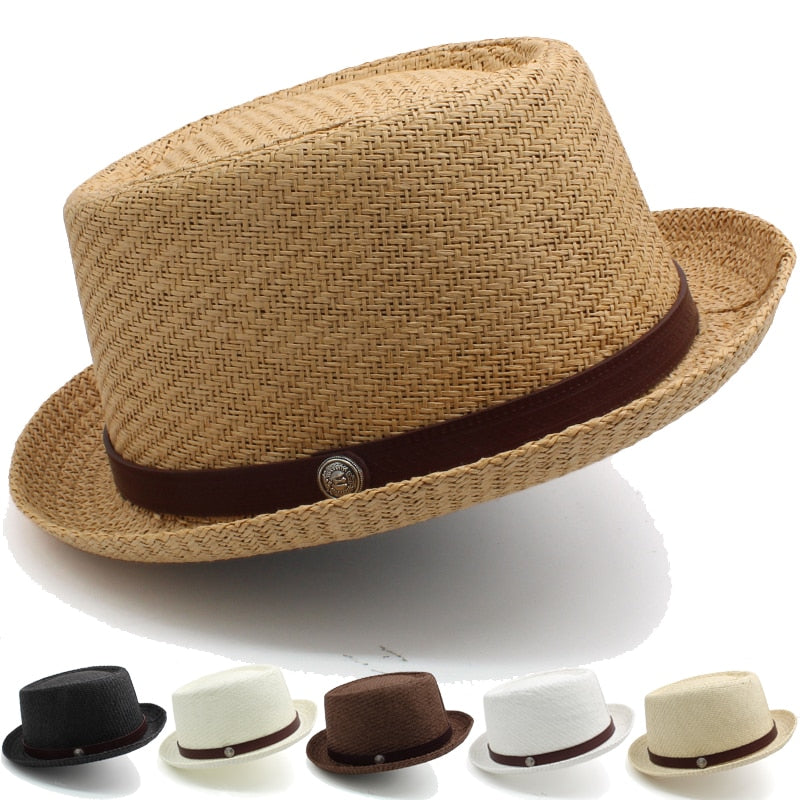 Pork Pie Straw Hat