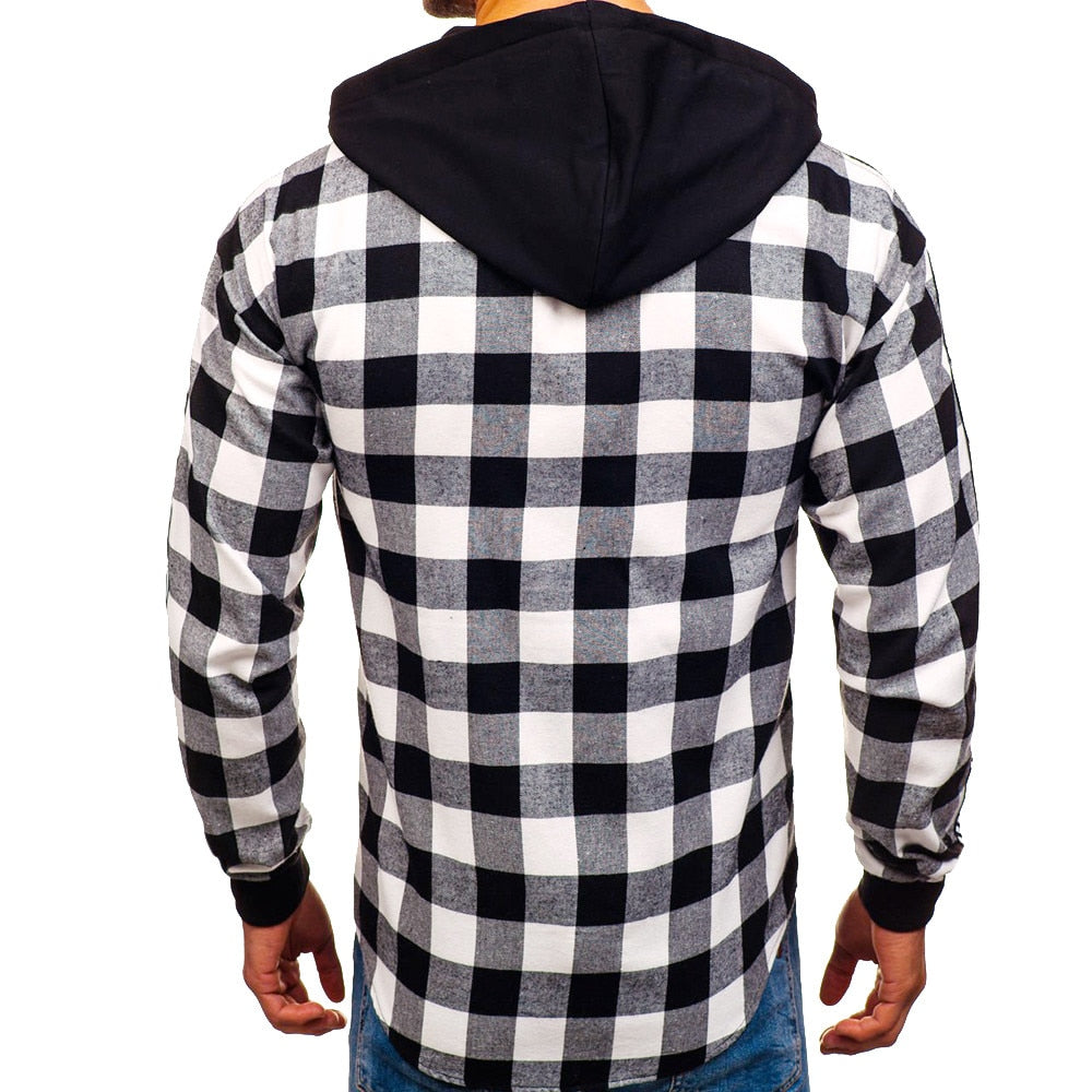 Buffalo Plaid Flannel Shirt Hoodie