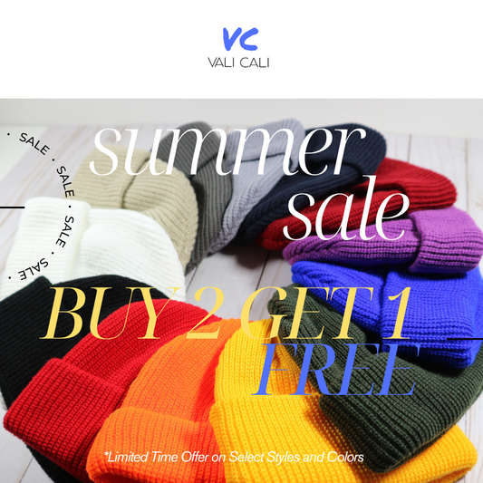 🌞 SUMMER STEAL DEAL:  BUY 2 BEANIES, GET 1 FREE!