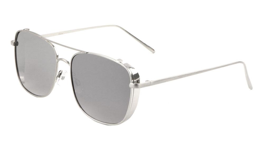 Side Shield Aviator Sunglasses